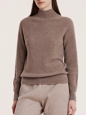 Goelia Mock Neck Cashmere Sweater
